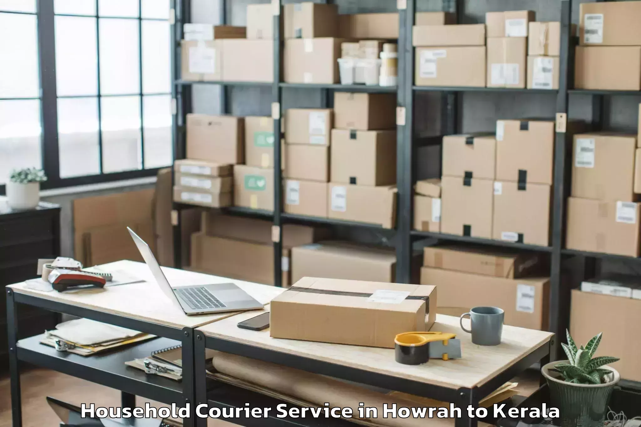 Trusted Howrah to Guruvayoor Household Courier